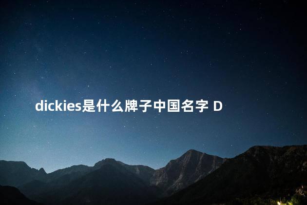 dickies是什么牌子中国名字 Dickies是潮牌吗